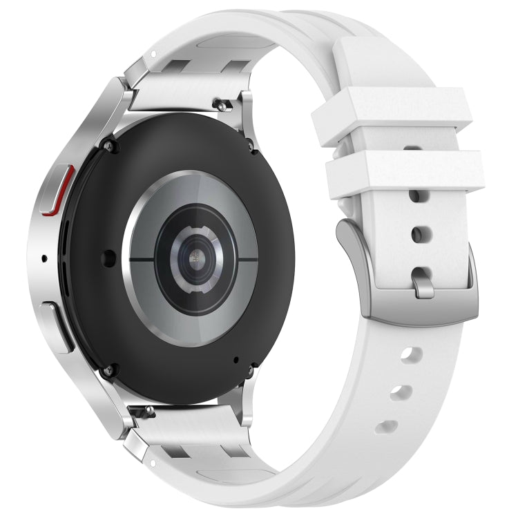 For Amazfit Bip S 20mm Quick Release Silver Buckle Royal Silicone Watch Band(White) - free shipping - PMC TechLife - Order now!