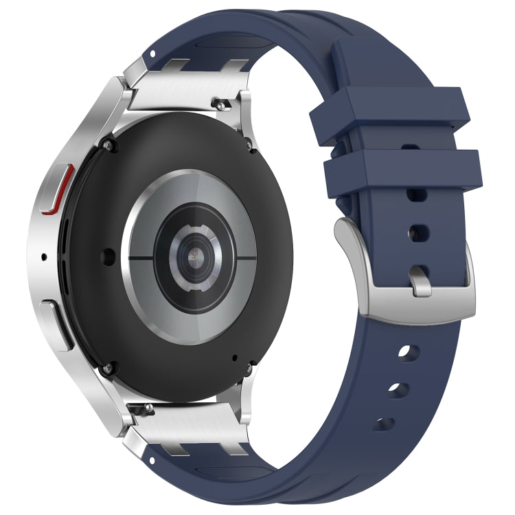 For Honor Magic Watch 22mm Quick Release Silver Buckle Royal Silicone Watch Band(Navy Blue) - free shipping - PMC TechLife - Order now!