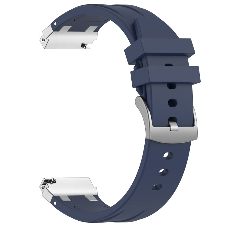 For Honor Magic Watch 22mm Quick Release Silver Buckle Royal Silicone Watch Band(Navy Blue) - free shipping - PMC TechLife - Order now!