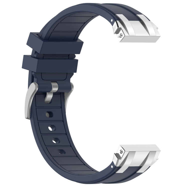 For Honor Magic Watch 22mm Quick Release Silver Buckle Royal Silicone Watch Band(Navy Blue) - free shipping - PMC TechLife - Order now!