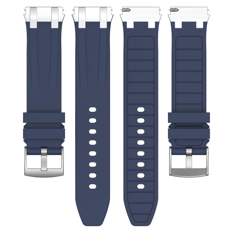 For Honor Magic Watch 22mm Quick Release Silver Buckle Royal Silicone Watch Band(Navy Blue) - free shipping - PMC TechLife - Order now!