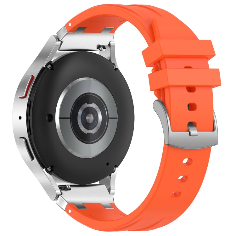 For Garmin Forerunner 265 22mm Quick Release Silver Buckle Royal Silicone Watch Band(Orange) - free shipping - PMC TechLife - Order now!
