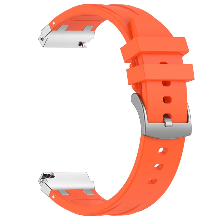 For Garmin Forerunner 255 22mm Quick Release Silver Buckle Royal Silicone Watch Band(Orange) - free shipping - PMC TechLife - Order now!