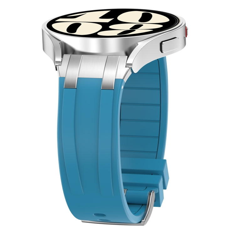 For Garmin Forerunner 255 22mm Quick Release Silver Buckle Royal Silicone Watch Band(Sea Blue) - free shipping - PMC TechLife - Order now!