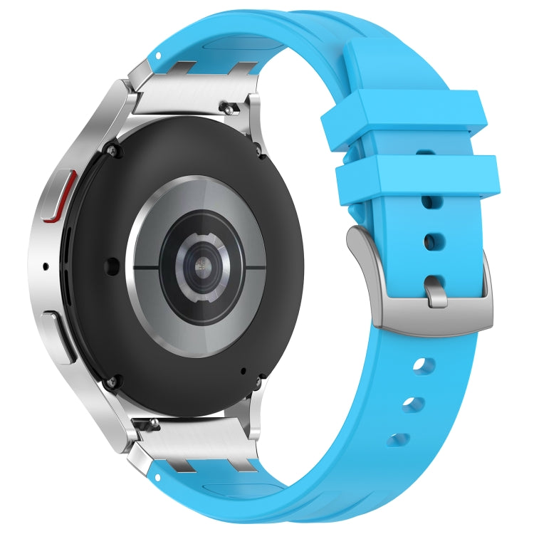 For Garmin Forerunner 255 22mm Quick Release Silver Buckle Royal Silicone Watch Band(Sky Blue) - free shipping - PMC TechLife - Order now!