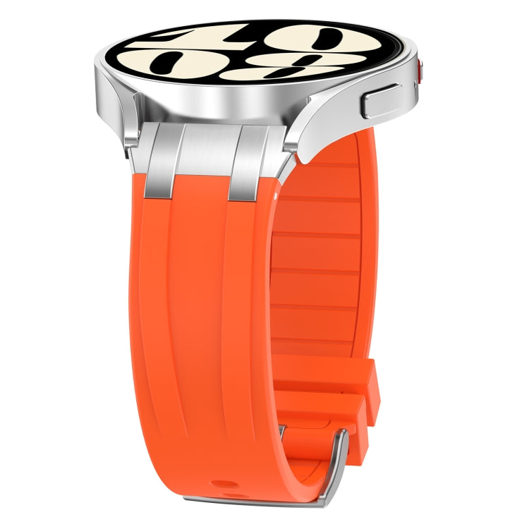 For Garmin Venu 2 22mm Quick Release Silver Buckle Royal Silicone Watch Band(Orange) - free shipping - PMC TechLife - Order now!
