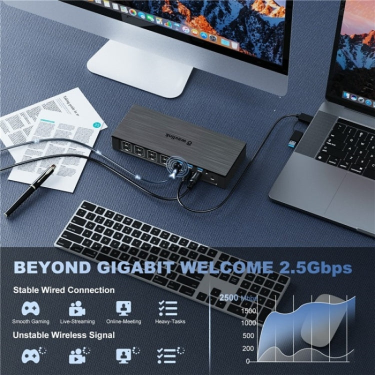 WAVLINK UG69PD8 Pro 18-in-1 DP / HD 5K Quadruple Display USB C Universal Docking Station, Plug:UK Plug - free shipping - PMc TechLife - Order now!