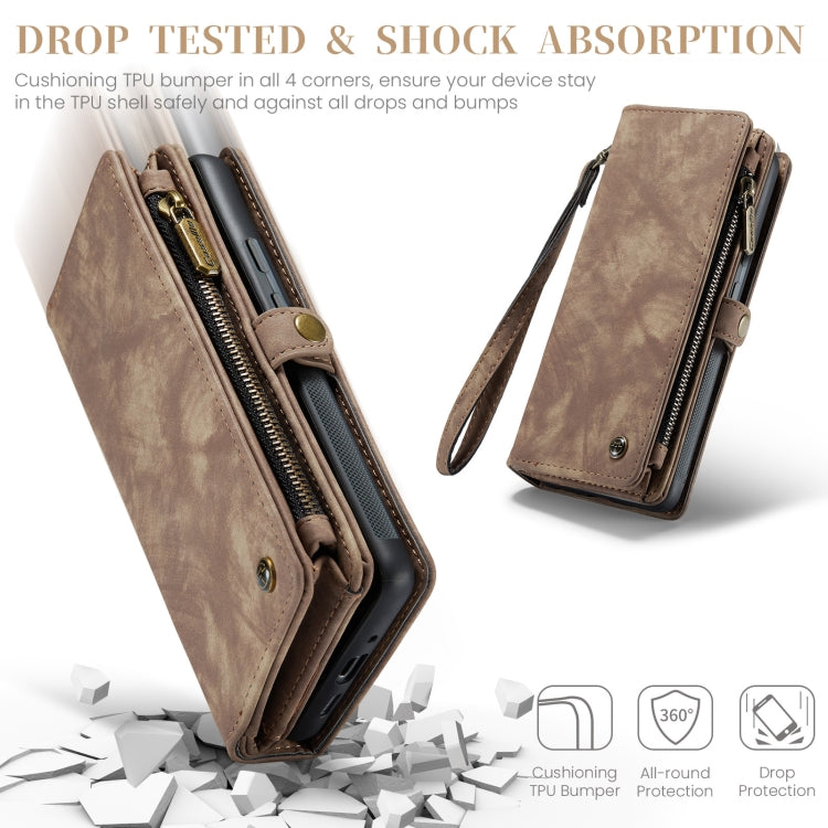 For Google Pixel 9 / 9 Pro CaseMe 008 Detachable Multifunctional Leather Phone Case(Brown) - free shipping - PMC Jewellery - Order now!