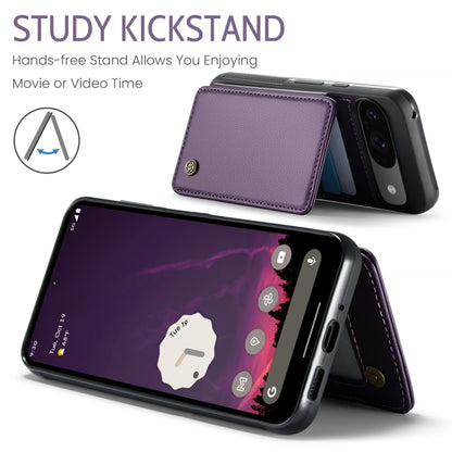 For Google Pixel 9 / 9 Pro CaseMe C22 Card Slots Holder RFID Anti-theft Phone Case(Purple) - Google Cases by CaseMe | Online Shopping South Africa | PMC Jewellery | Buy Now Pay Later Mobicred