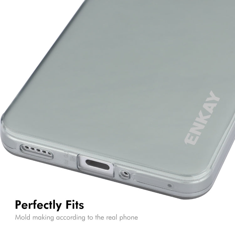 For Redmi K70 Ultra ENKAY Hat-Prince Translucent Matte TPU Soft Phone Case + 9H Big Arc Edge Film(White) - Xiaomi Cases by ENKAY | Online Shopping South Africa | PMC Jewellery | Buy Now Pay Later Mobicred