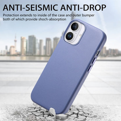 For iPhone 16 Pro Electroplated Metal Button Shockproof Phone Case(Blue) - iPhone 16 Pro Cases by PMC Jewellery | Online Shopping South Africa | PMC Jewellery | Buy Now Pay Later Mobicred