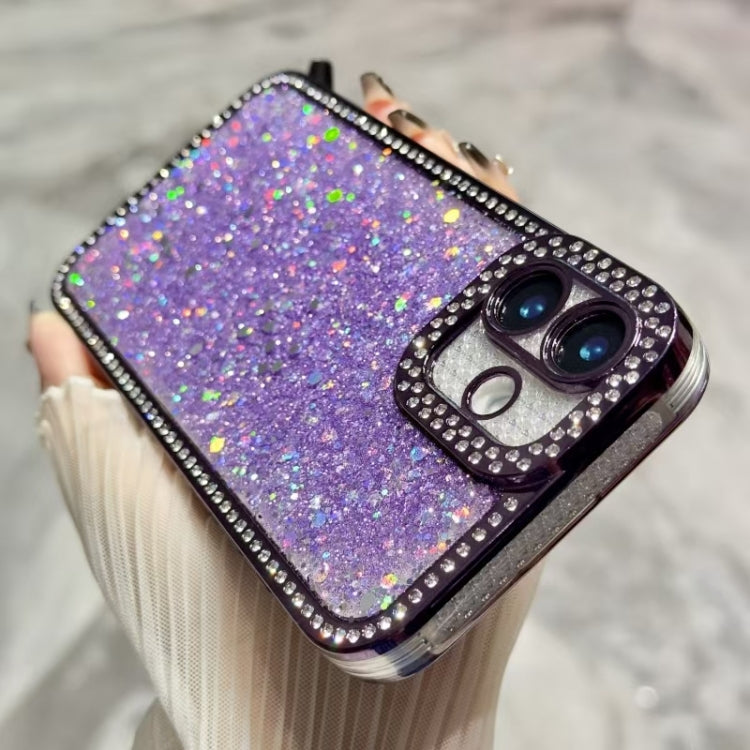 For iPhone 16 Pro Diamond Glitter Sequins TPU Phone Case(Gold) - iPhone 16 Pro Cases by PMC Jewellery | Online Shopping South Africa | PMC Jewellery | Buy Now Pay Later Mobicred