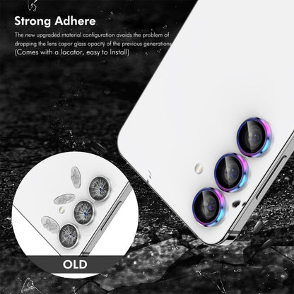 For OPPO Reno12 / Reno12 Pro Global ENKAY Hat-Prince 9H Rear Camera Lens Aluminium Alloy Tempered Glass Film(Colorful) - Reno12 Pro Tempered Glass by ENKAY | Online Shopping South Africa | PMC Jewellery | Buy Now Pay Later Mobicred