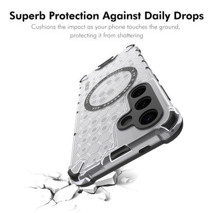 For Samsung Galaxy S24 5G ENKAY Hat-Prince Honeycomb MagSafe Shockproof Phone Case with 0.18mm Film(White) - Galaxy S24 5G Cases by ENKAY | Online Shopping South Africa | PMC Jewellery | Buy Now Pay Later Mobicred