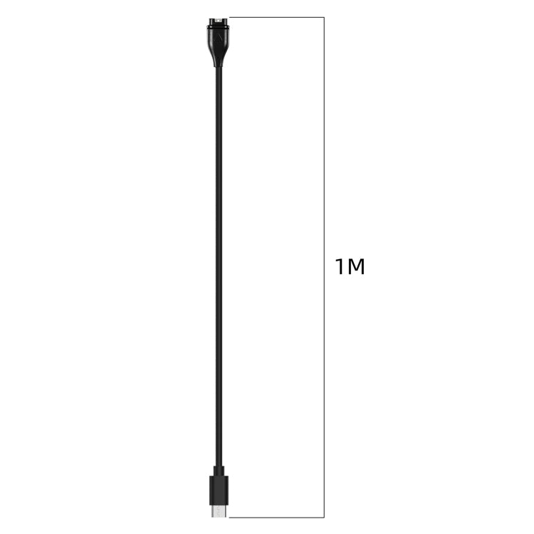 For Garmin Fenix 8 AMOLED / Vivoactive 6 USB-C / Type-C Interface Smart Watch Charging Cable, Length: 1m(black) - Charger by PMC TechLife | Online Shopping South Africa | PMC TechLife | Buy Now Pay Later Mobicred