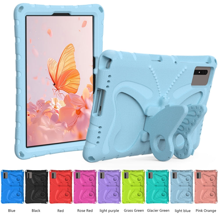 For Lenovo Tab M11 / Xiaoxin Pad 11 2024 Butterfly Bracket EVA Shockproof Tablet Case(Light Blue) - Lenovo by PMC Jewellery | Online Shopping South Africa | PMC Jewellery | Buy Now Pay Later Mobicred