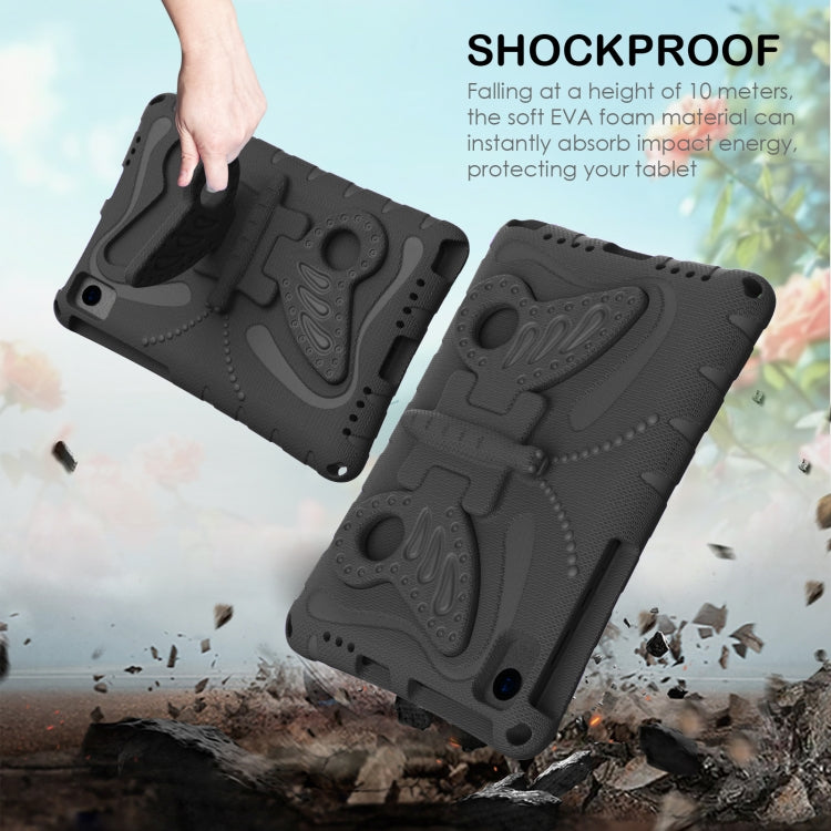 For Lenovo Tab M10 Plus TB-X606F 10.3 Butterfly Bracket EVA Shockproof Tablet Case(Black) - Lenovo by PMC TechLife | Online Shopping South Africa | PMC TechLife | Buy Now Pay Later Mobicred