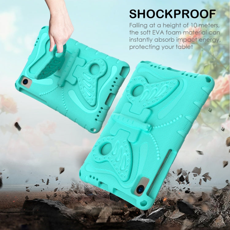 For Lenovo Tab M10 Plus TB-X606F 10.3 Butterfly Bracket EVA Shockproof Tablet Case(Mint Green) - Lenovo by PMC TechLife | Online Shopping South Africa | PMC TechLife | Buy Now Pay Later Mobicred
