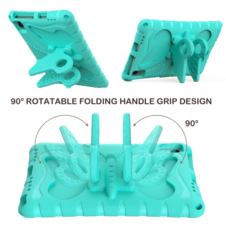For Lenovo Tab M10 Plus TB-X606F 10.3 Butterfly Bracket EVA Shockproof Tablet Case(Mint Green) - Lenovo by PMC TechLife | Online Shopping South Africa | PMC TechLife | Buy Now Pay Later Mobicred