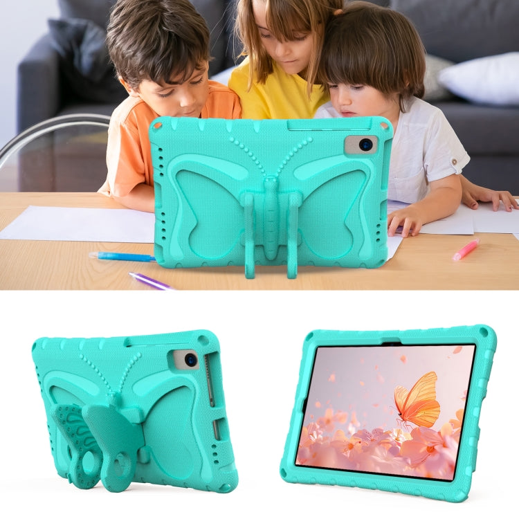 For Lenovo Tab M10 Plus TB-X606F 10.3 Butterfly Bracket EVA Shockproof Tablet Case(Mint Green) - Lenovo by PMC TechLife | Online Shopping South Africa | PMC TechLife | Buy Now Pay Later Mobicred