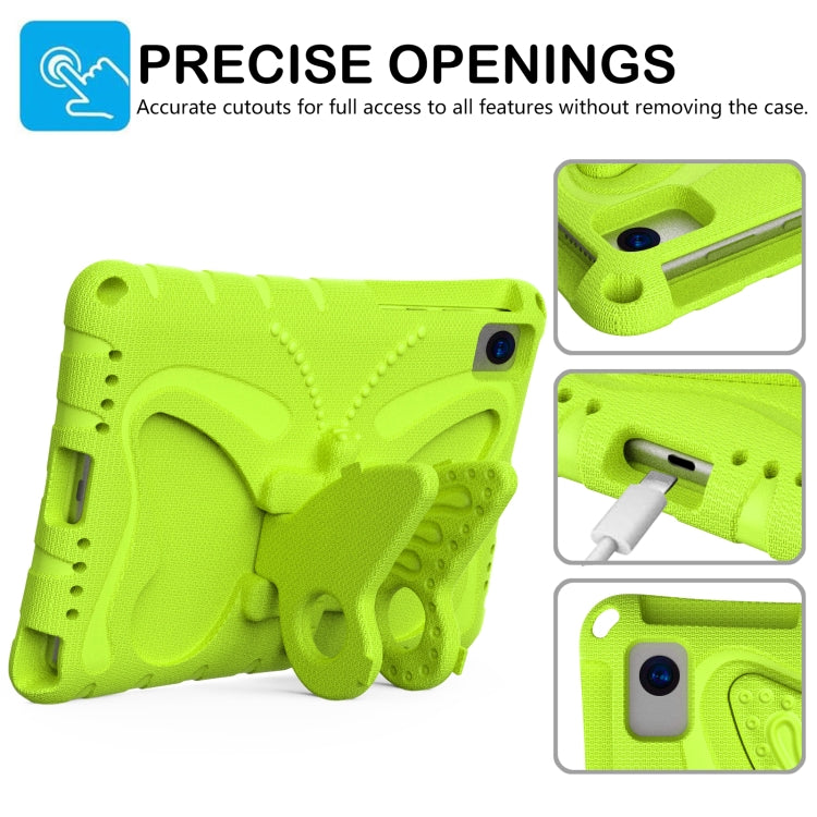 For Lenovo Tab K10 TB-X6C6F 10.3 Butterfly Bracket EVA Shockproof Tablet Case(Grass Green) - free shipping - PMC TechLife - Order now!