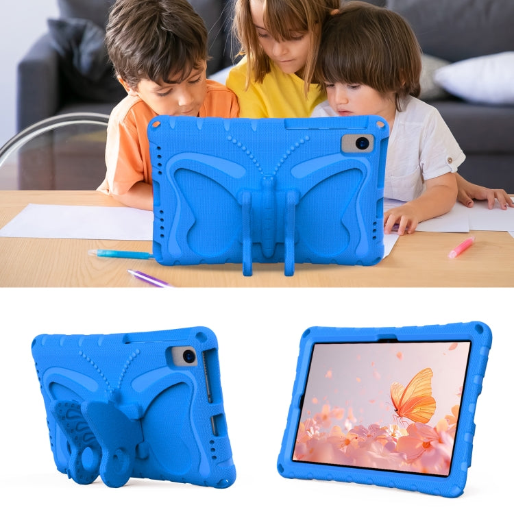 For Lenovo Tab K10 TB-X6C6F 10.3 Butterfly Bracket EVA Shockproof Tablet Case(Blue) - Lenovo by PMC TechLife | Online Shopping South Africa | PMC TechLife | Buy Now Pay Later Mobicred