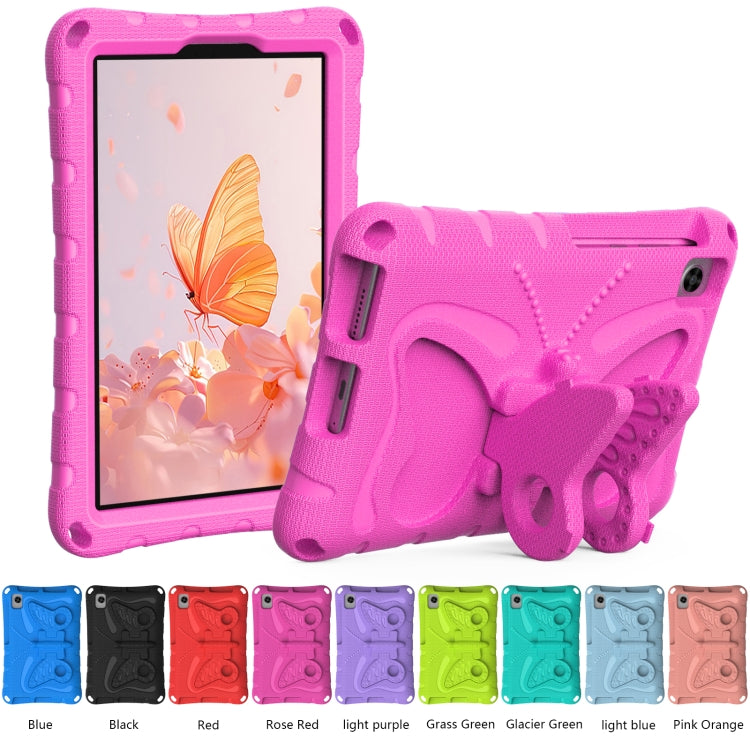 For Lenovo Tab M8 TB-8505F 8.0 / TB-8705N Butterfly Bracket EVA Shockproof Tablet Case(RoseRed) - Lenovo by PMC TechLife | Online Shopping South Africa | PMC TechLife | Buy Now Pay Later Mobicred