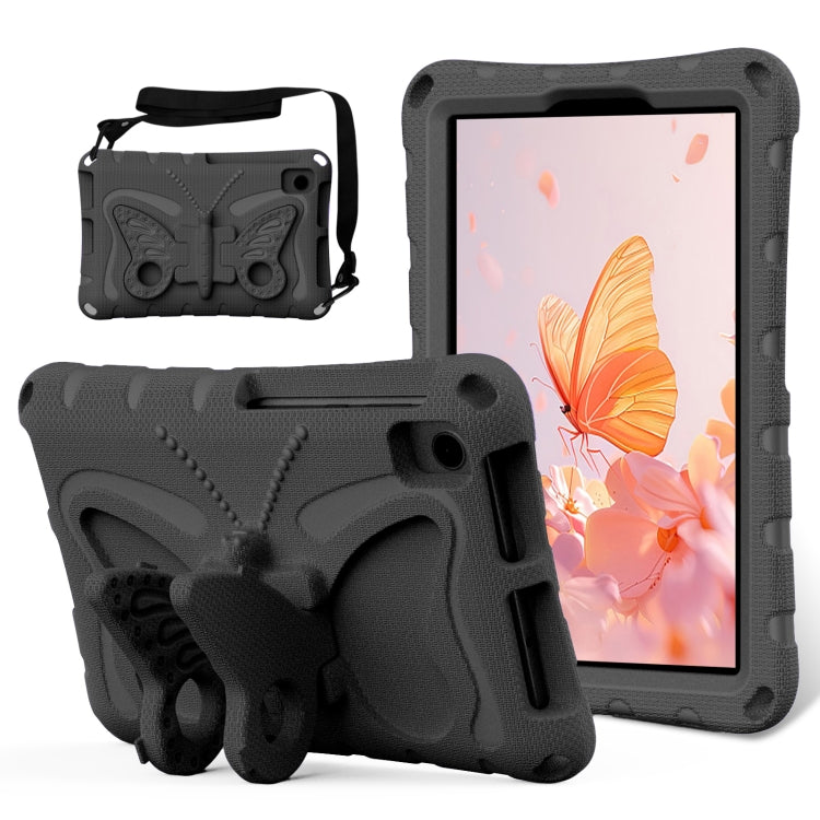 For Lenovo Tan M8 Gen4 8.0 2023 Butterfly Bracket EVA Shockproof Tablet Case(Black) - Lenovo by PMC TechLife | Online Shopping South Africa | PMC TechLife | Buy Now Pay Later Mobicred