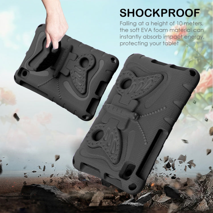 For Lenovo Tan M8 Gen4 8.0 2023 Butterfly Bracket EVA Shockproof Tablet Case(Black) - Lenovo by PMC TechLife | Online Shopping South Africa | PMC TechLife | Buy Now Pay Later Mobicred