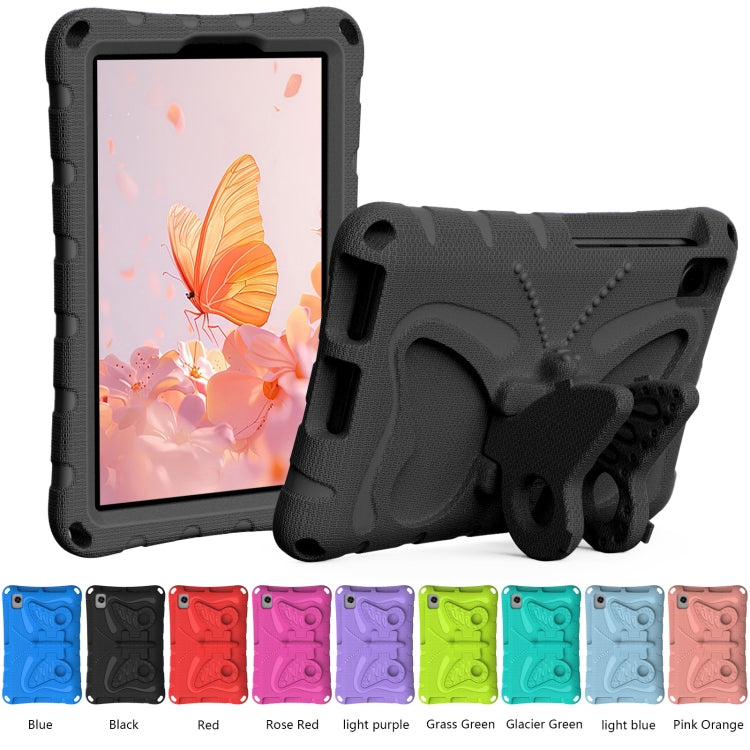 For Lenovo Tan M8 Gen4 8.0 2023 Butterfly Bracket EVA Shockproof Tablet Case(Black) - Lenovo by PMC TechLife | Online Shopping South Africa | PMC TechLife | Buy Now Pay Later Mobicred