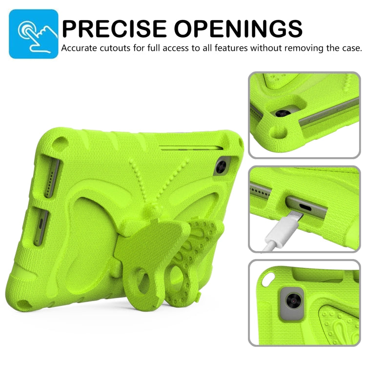 For Lenovo Tan M8 Gen4 8.0 2023 Butterfly Bracket EVA Shockproof Tablet Case(Grass Green) - Lenovo by PMC TechLife | Online Shopping South Africa | PMC TechLife | Buy Now Pay Later Mobicred