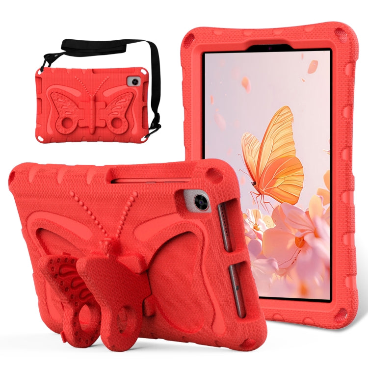 For Lenovo Tan M8 Gen4 8.0 2023 Butterfly Bracket EVA Shockproof Tablet Case(Red) - Lenovo by PMC TechLife | Online Shopping South Africa | PMC TechLife | Buy Now Pay Later Mobicred