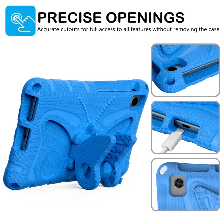 For Lenovo Tan M8 Gen4 8.0 2023 Butterfly Bracket EVA Shockproof Tablet Case(Blue) - Lenovo by PMC TechLife | Online Shopping South Africa | PMC TechLife | Buy Now Pay Later Mobicred