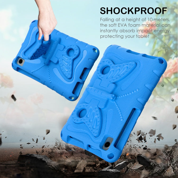 For Lenovo Tan M8 Gen4 8.0 2023 Butterfly Bracket EVA Shockproof Tablet Case(Blue) - Lenovo by PMC TechLife | Online Shopping South Africa | PMC TechLife | Buy Now Pay Later Mobicred
