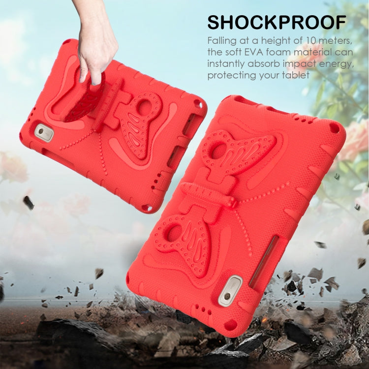 For Lenovo Tab M9 TB-310XU 2023 Butterfly Bracket EVA Shockproof Tablet Case(Red) - Lenovo by PMC TechLife | Online Shopping South Africa | PMC TechLife | Buy Now Pay Later Mobicred