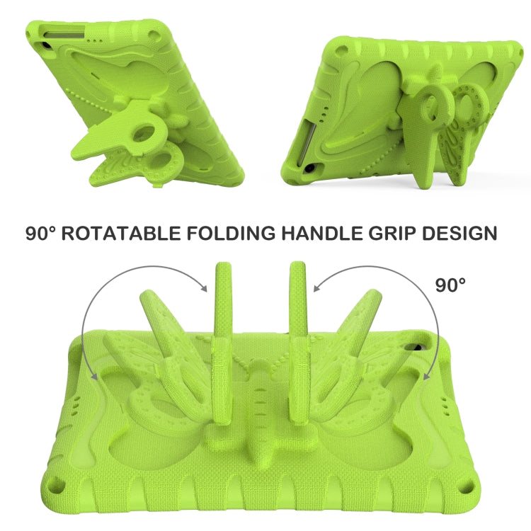 For Lenovo Tab M10 HD TB-328 10.1 Butterfly Bracket EVA Shockproof Tablet Case(Grass Green) - Lenovo by PMC TechLife | Online Shopping South Africa | PMC TechLife | Buy Now Pay Later Mobicred