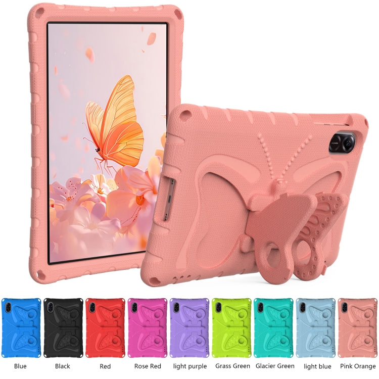 For Honor Pad X8 Pro 11.5 Butterfly Bracket EVA Shockproof Tablet Case(Pink Orange) - Honor by PMC TechLife | Online Shopping South Africa | PMC TechLife | Buy Now Pay Later Mobicred