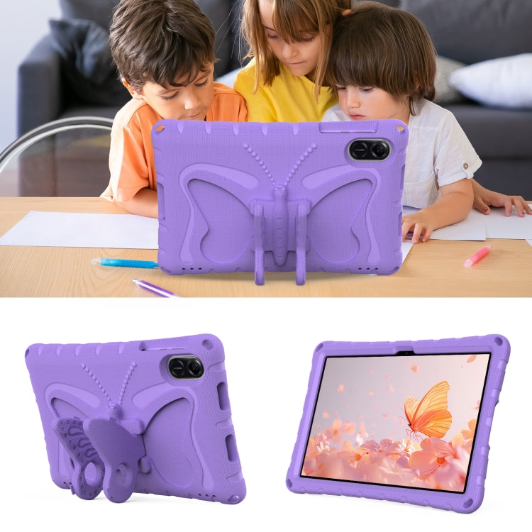 For Honor Pad X8 Pro 11.5 Butterfly Bracket EVA Shockproof Tablet Case(Light Purple) - Honor by PMC TechLife | Online Shopping South Africa | PMC TechLife | Buy Now Pay Later Mobicred