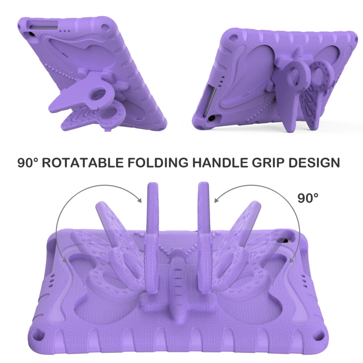 For Honor Pad X8 / X8 Lite 10.1 Butterfly Bracket EVA Shockproof Tablet Case(Light Purple) - Honor by PMC TechLife | Online Shopping South Africa | PMC TechLife | Buy Now Pay Later Mobicred
