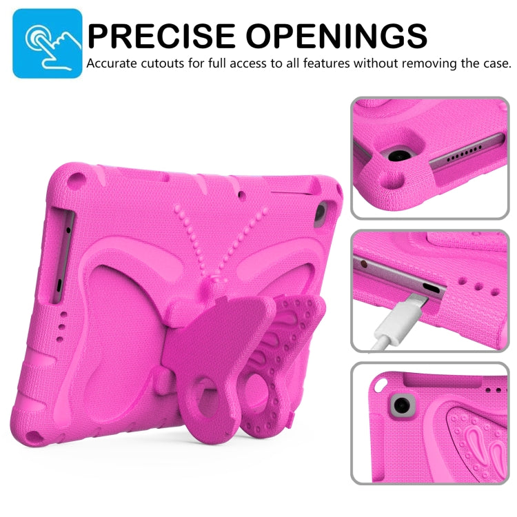 For Honor Pad X8 / X8 Lite 10.1 Butterfly Bracket EVA Shockproof Tablet Case(Rose Red) - free shipping - PMC TechLife - Order now!