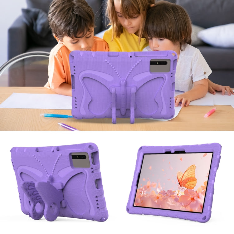For Huawei MatePad SE 11 2024 Butterfly Bracket EVA Shockproof Tablet Case(Light Purple) - Huawei by PMC TechLife | Online Shopping South Africa | PMC TechLife | Buy Now Pay Later Mobicred