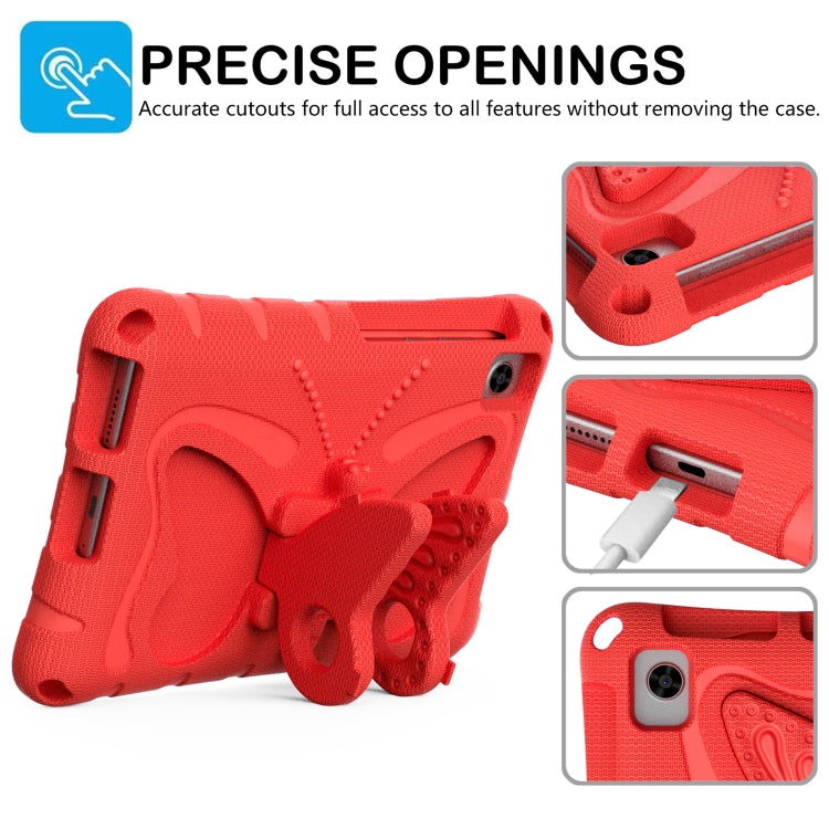 For TCL Tab 8 LE / WiFi 2023 Butterfly Bracket EVA Shockproof Tablet Case(Red) - Others by PMC TechLife | Online Shopping South Africa | PMC TechLife | Buy Now Pay Later Mobicred