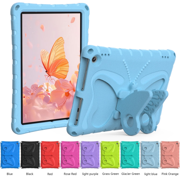 For Amazon Kindle Fire Max 11 2023 Butterfly Bracket EVA Shockproof Tablet Case(Light Blue) - Amazon by PMC TechLife | Online Shopping South Africa | PMC TechLife | Buy Now Pay Later Mobicred
