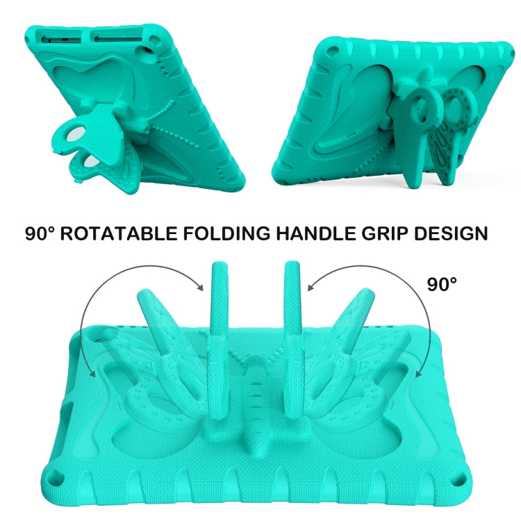 For Amazon Kindle Fire HD10 2021/2023 Butterfly Bracket EVA Shockproof Tablet Case(Mint Green) - free shipping - PMC TechLife - Order now!