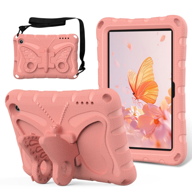 For Amazon Kindle Fire HD7 2022 Butterfly Bracket EVA Shockproof Tablet Case(Pink Orange) - Amazon by PMC TechLife | Online Shopping South Africa | PMC TechLife | Buy Now Pay Later Mobicred