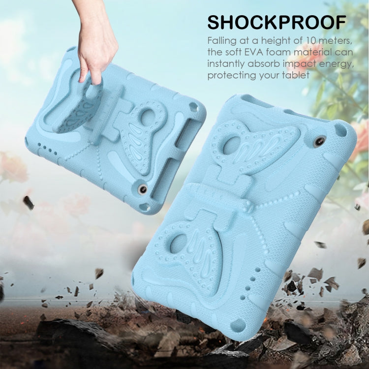 For Amazon Kindle Fire HD7 2022 Butterfly Bracket EVA Shockproof Tablet Case(Light Blue) - Amazon by PMC TechLife | Online Shopping South Africa | PMC TechLife | Buy Now Pay Later Mobicred