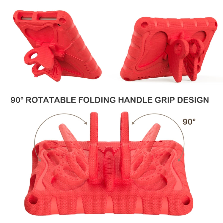 For Amazon Kindle Fire HD7 2022 Butterfly Bracket EVA Shockproof Tablet Case(Red) - Amazon by PMC TechLife | Online Shopping South Africa | PMC TechLife | Buy Now Pay Later Mobicred