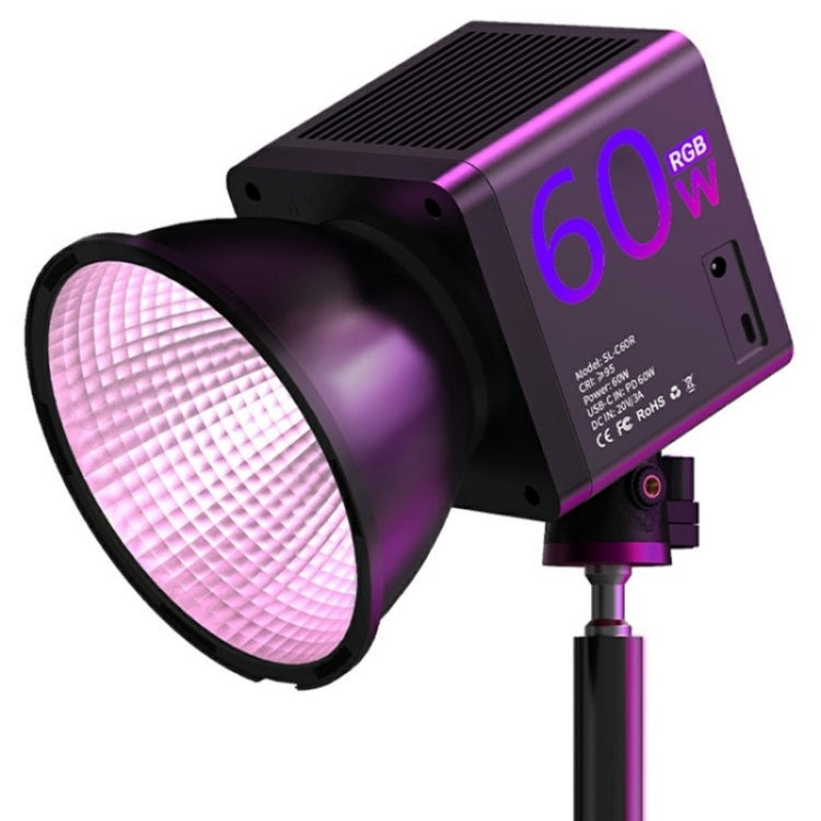 C60R 60W RGB Stage Lamp Professional Video Photography COB Fill Light, Plug:US Plug - Selfie Light by PMC Jewellery | Online Shopping South Africa | PMC Jewellery | Buy Now Pay Later Mobicred