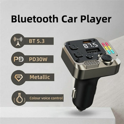 C68 Dual Port Bluetooth FM Transmitter PD 30W Car Charger Music Player Hands-Free Call - Bluetooth Car Kits by PMC Jewellery | Online Shopping South Africa | PMC Jewellery | Buy Now Pay Later Mobicred