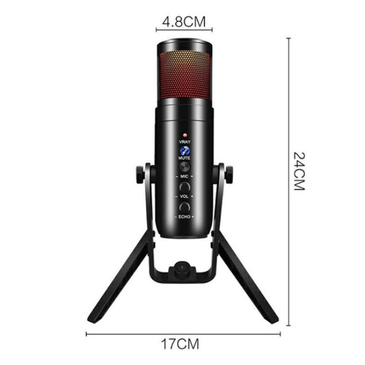 MU900 Max RGB Light E-Sports Gaming Condenser Microphone With Desktop Bracket - Microphone by PMC Jewellery | Online Shopping South Africa | PMC Jewellery | Buy Now Pay Later Mobicred